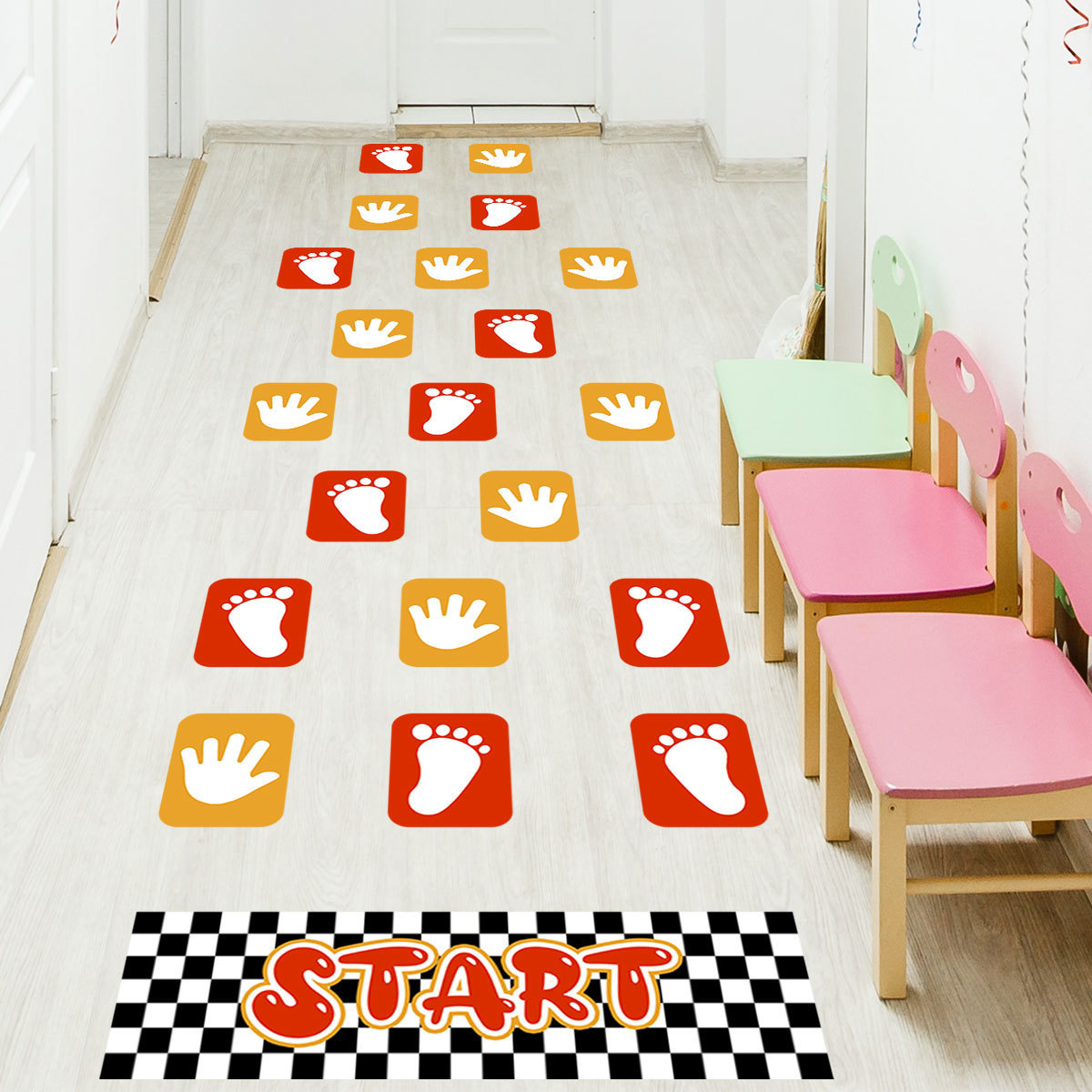 Wholesale New Game floor stickers decoration living room children's room preschool education creative self-adhesive