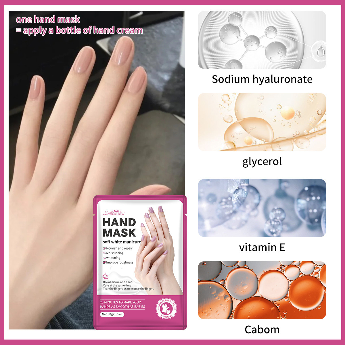 Nail Mask Delicate hands Fine lines Hand care hand touch gloves beauty salon Nail shop supplies