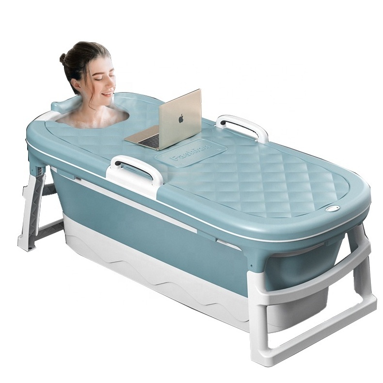 Thicken Folding Bathtub Adult Children Swimming Pool Large Plastic Folding Freestanding Bathtub With Cover