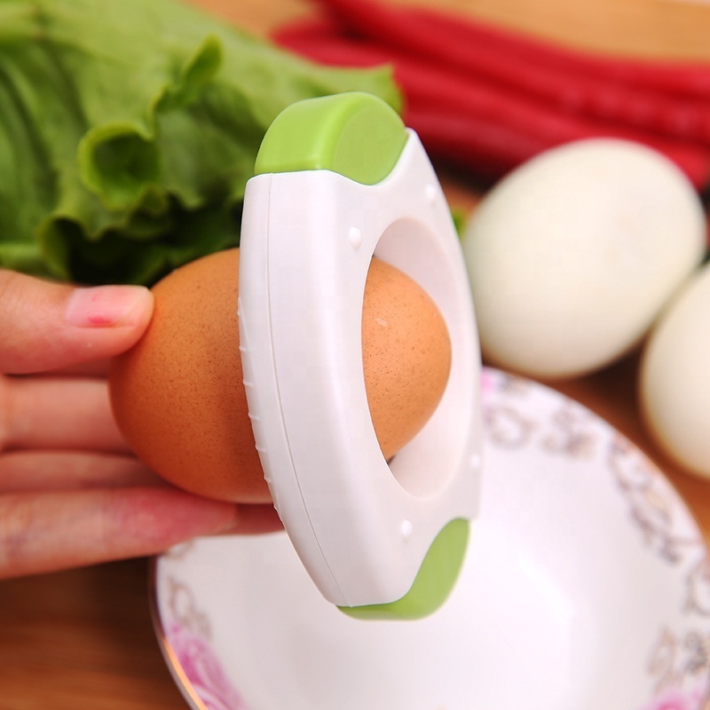 Top Quality Stainless steel Eggs Scissors Egg Kitchen Accessories Easy Handheld Plastic Round Cracker Topper Egg Cutter