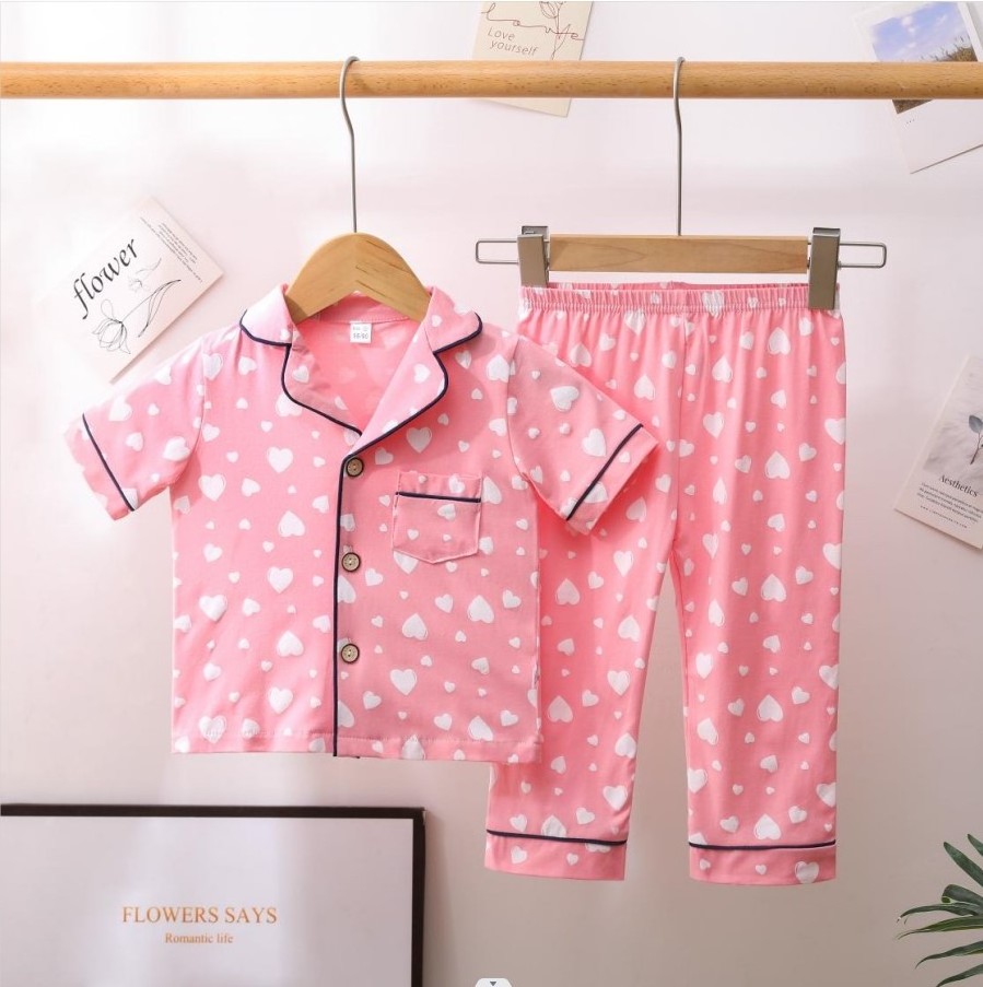 Pyjamas Kids Apparel Kids Sleepwear Boys Clothing Sets Pajamas Wholesale combined cotton 95% cotton short sleeves long pants