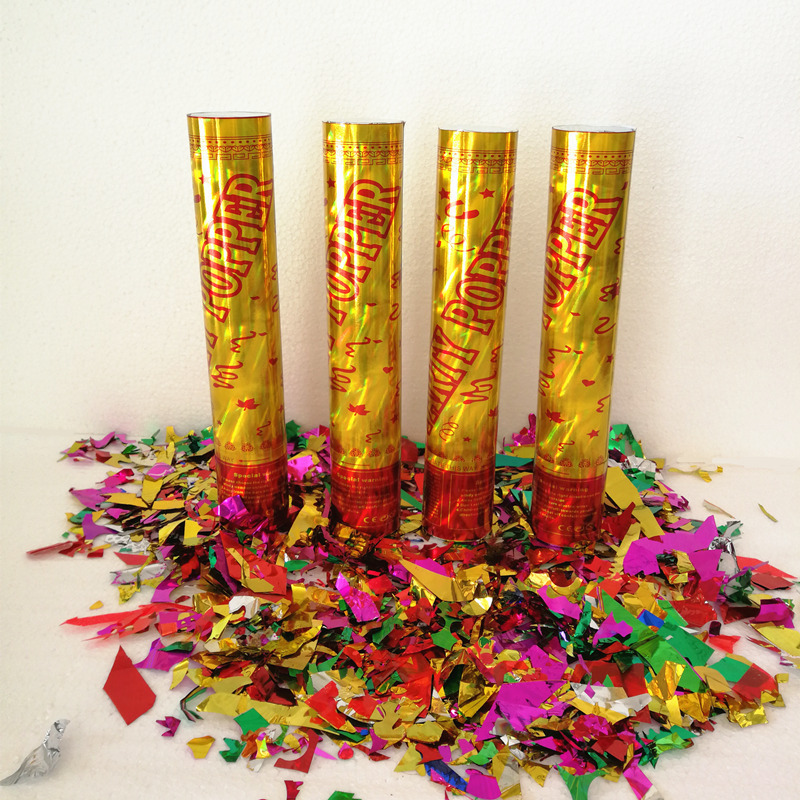 Wholesale Festival Occasion Decoration Confetti Popper With Custom for Wedding Birthday Confetti Cannon