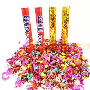 Wholesale Festival Occasion Decoration Confetti Popper With Custom for Wedding Birthday Confetti Cannon