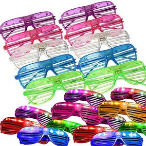 Light Up Glasses Shutter Shades Glasses Led Party Sunglasses New Years Eve  Party Supplies Birthday Party Glow Toy