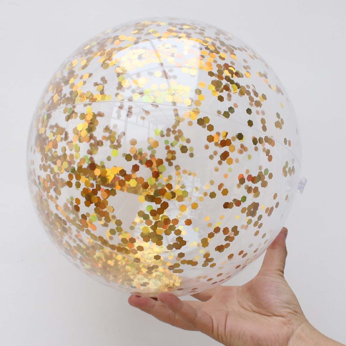 Wholesale Inflatable Glitter Beach Ball with Confetti Glitters Inflatable Beach Ball Confetti Beach Balls Bulk