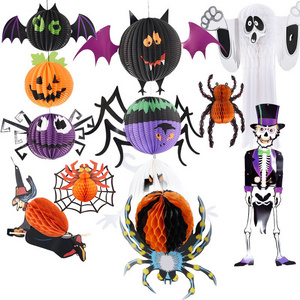 Halloween Party Supplies Party Favors Decorations Halloween Paper Lanterns Pumpkin Ghosted Skeleton Bat Spider