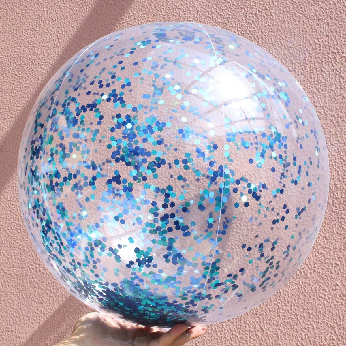 Wholesale Inflatable Glitter Beach Ball with Confetti Glitters Inflatable Beach Ball Confetti Beach Balls Bulk