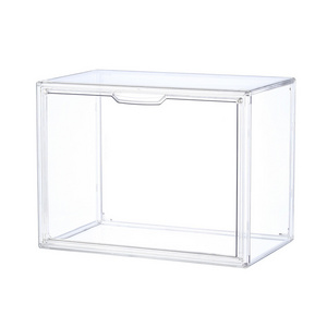 Clear Assemble Cube Plastic Dustproof Hobby Display  Case Organizer  for Collectibles Action Figures Toys Desktop Storage Box