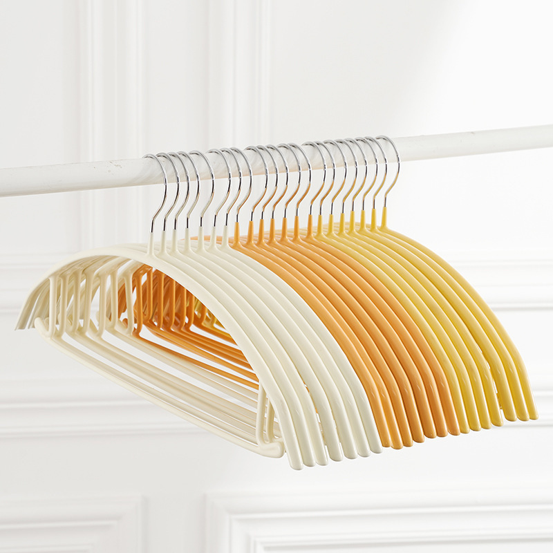 Wholesale Coat Hangers Modern Semicircle Clothes Hanger Non-Slip PVC Coating Stainless Steel Clothes Hanger