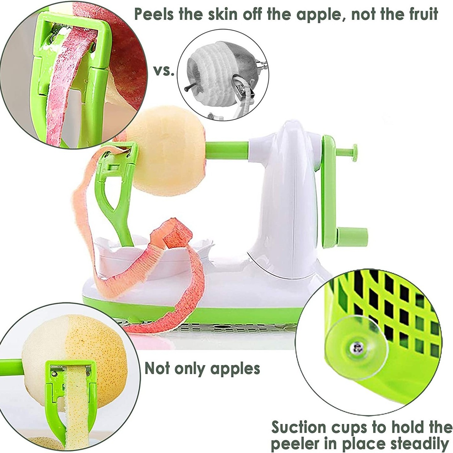 Multi-function Fruit Peeling Machine Fruit Potato Peeler Hand-cranked Kitchen Apple Slicer Corer Cutter Automatic Apple Peeler