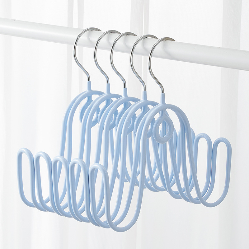 Load-bearing Hook Sandal Rack Balcony Plastic Stackable Hangers Durable Shoe Rack Double Hook Shoe Rack