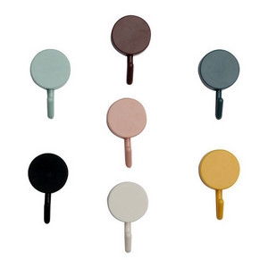 Multi-color Nordic Style Double Sided Kitchen Modern Round Decorative Wall Self Adhesive for  Kitchen Wall Sticky Hook