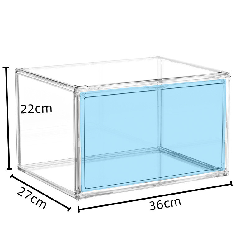 Clear Assemble Cube Plastic Dustproof Hobby Display  Case Organizer  for Collectibles Action Figures Toys Desktop Storage Box