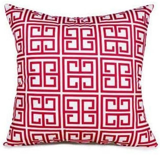 Home Decor Red White  Moroccan Geometric Single Pillow case Polyester Throw Pillow Cover 18*18 inch Cushion Cover