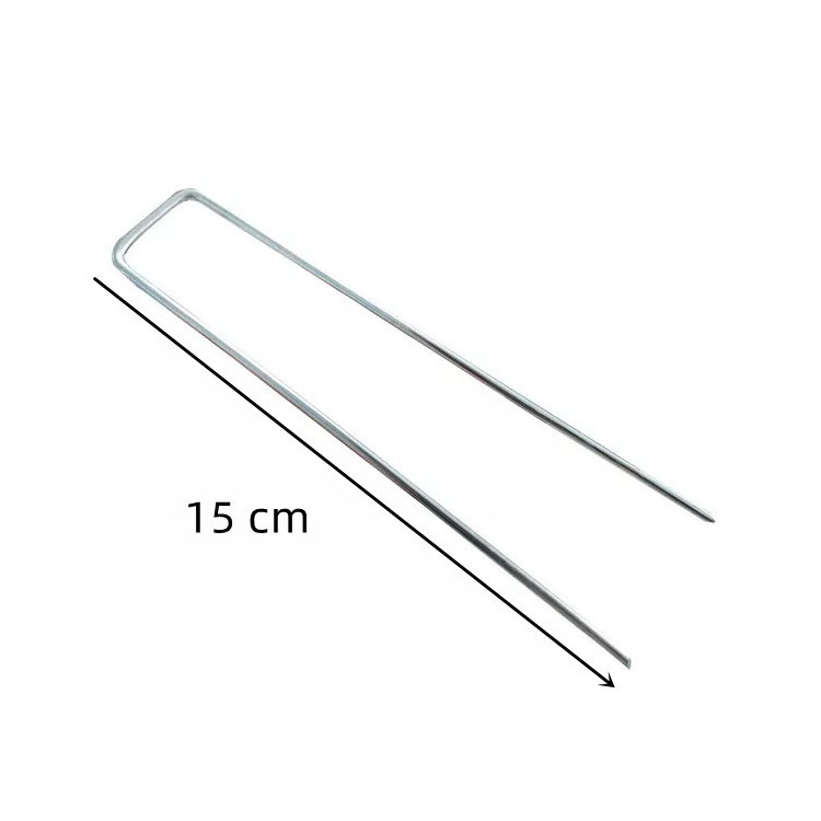 Hot Sale Stainless Steel Landscape Sod Stakes Nail Cloth Ground Nails U Shaped Securing Pegs For Artificial Grass