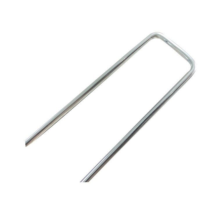 Hot Sale Stainless Steel Landscape Sod Stakes Nail Cloth Ground Nails U Shaped Securing Pegs For Artificial Grass