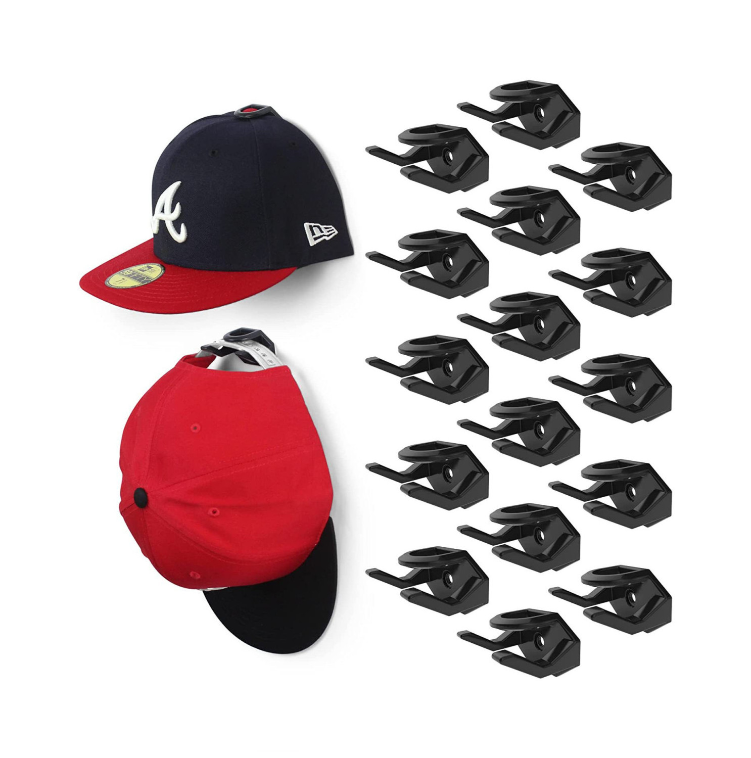 Hot Selling Minimalist Adhesive Hat Rack Display Hooks Closet  Storage Organizer Walladhesive Baseball Hat Hooks