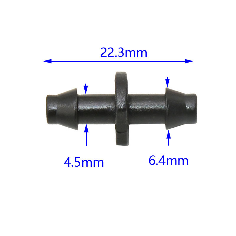 4/7mm Plastic Water Irrigation Pipe Fittings Water Hose Repair Connectors Garden Water Hose Connector