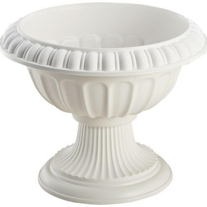 European Style Plastic Urn Planters White Wedding Party Props Flower Vase Plastic Pots  Roman Column Decor