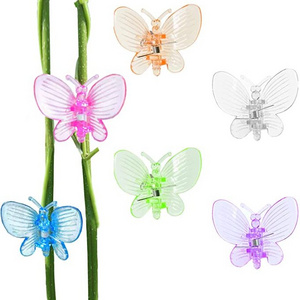 Lovely Home Decoration And Garden Phalaenopsis Garden Clips Butterfly Shaped Plastic Orchid Clips