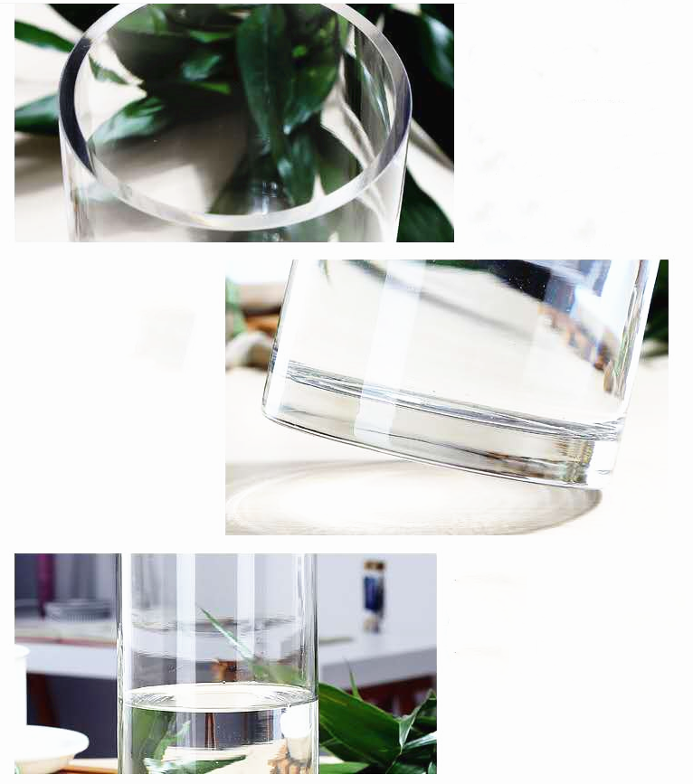 Wholesale Pragmatic Nordic Flower Glass Vase  Clear Elegant Cylinder Bubble Flower Arrangement Glass Vases For Home Decor