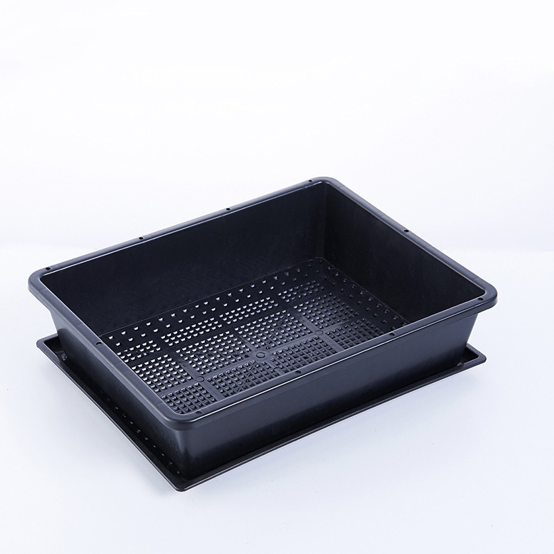 Rectangular Malt Seedling Tray Succulent Seedling Tray Seedling Plug Tray with Holes for Planting Seed Starter