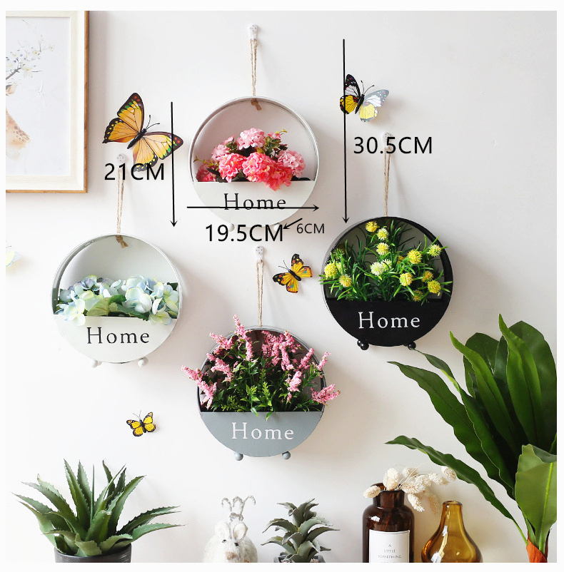 Nordic Style Living Wall Planter Pot Decor Door Decoration For Home Arts Living Room rWall Hanging Planter