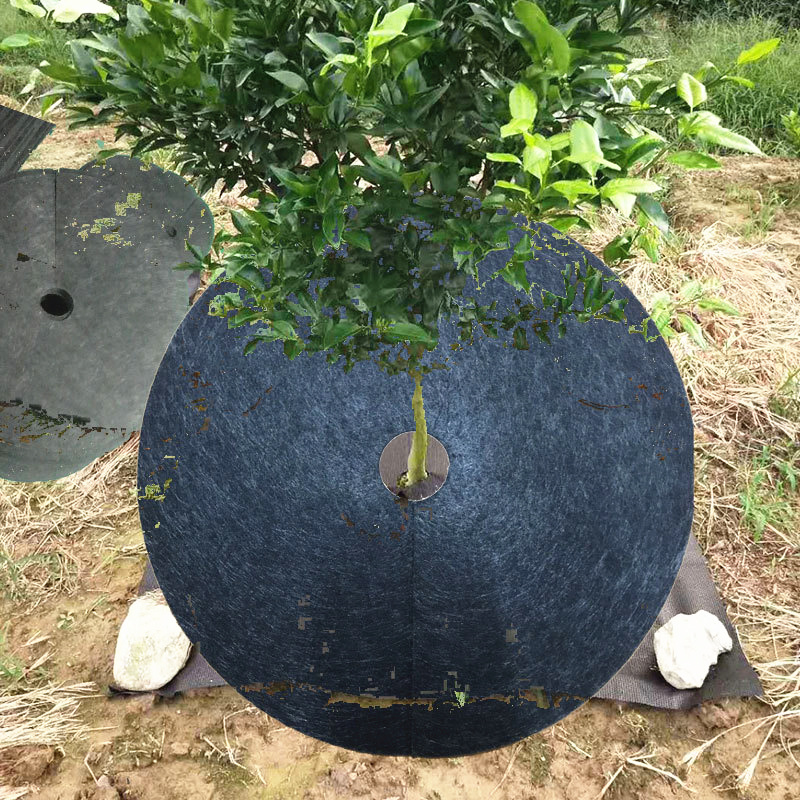 Round Weed-proof Cloth Gardening Ground Cloth Anti Grass Mat Cloth Landscape Non Woven Fabric Weed Mat