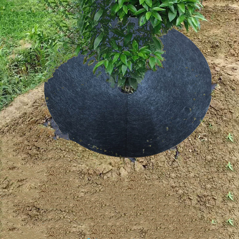 Round Weed-proof Cloth Gardening Ground Cloth Anti Grass Mat Cloth Landscape Non Woven Fabric Weed Mat