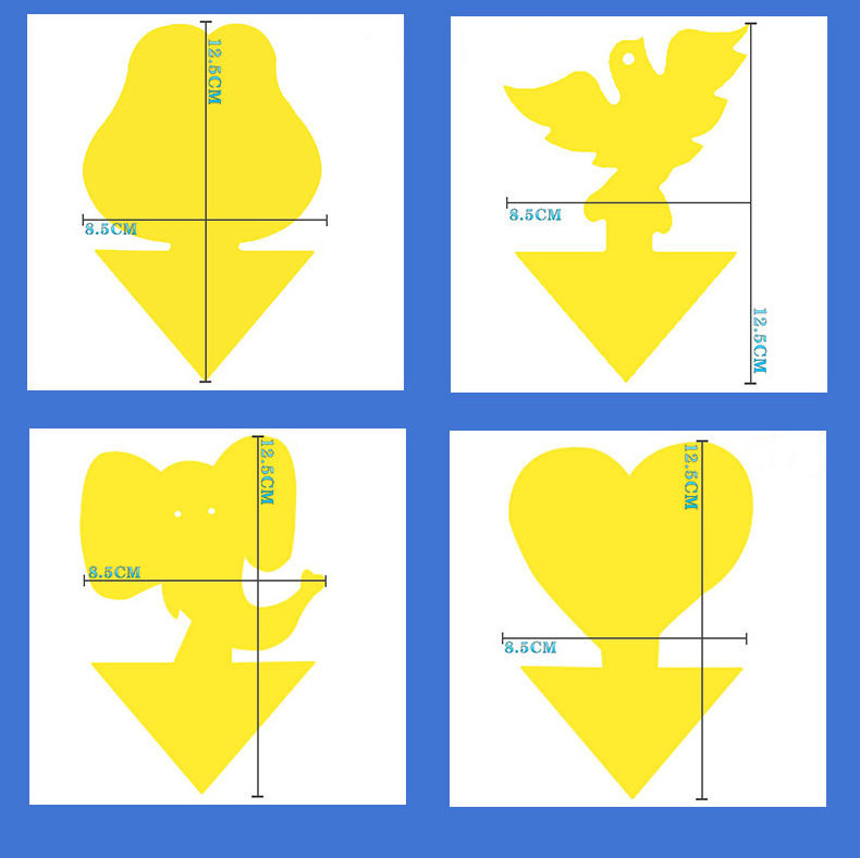 Yellow Non-Toxic and Odorless Fungus Gnat Traps for House Indoor Dual-Sided Fruit Fly Traps Gnat  Insect Catcher Traps Sticky