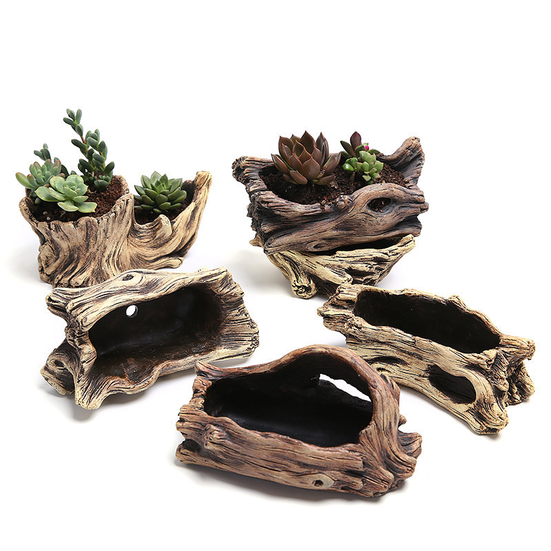 Tree Root Cement Flower Pots Outdoor Indoor Ornamental lOther Decorative Flowers  Plants Flower Pots Planters