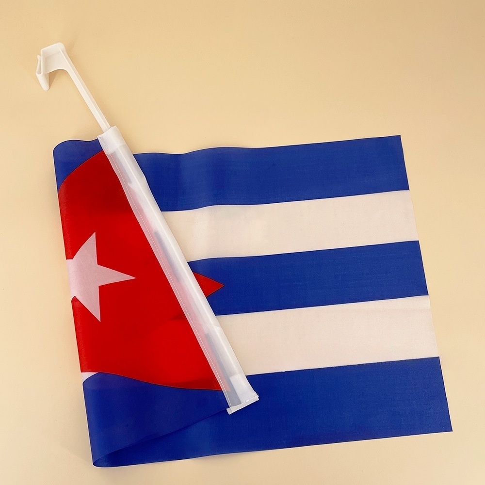 Cuba car flag Polyester car flag Flag for decoration fan holiday advertising