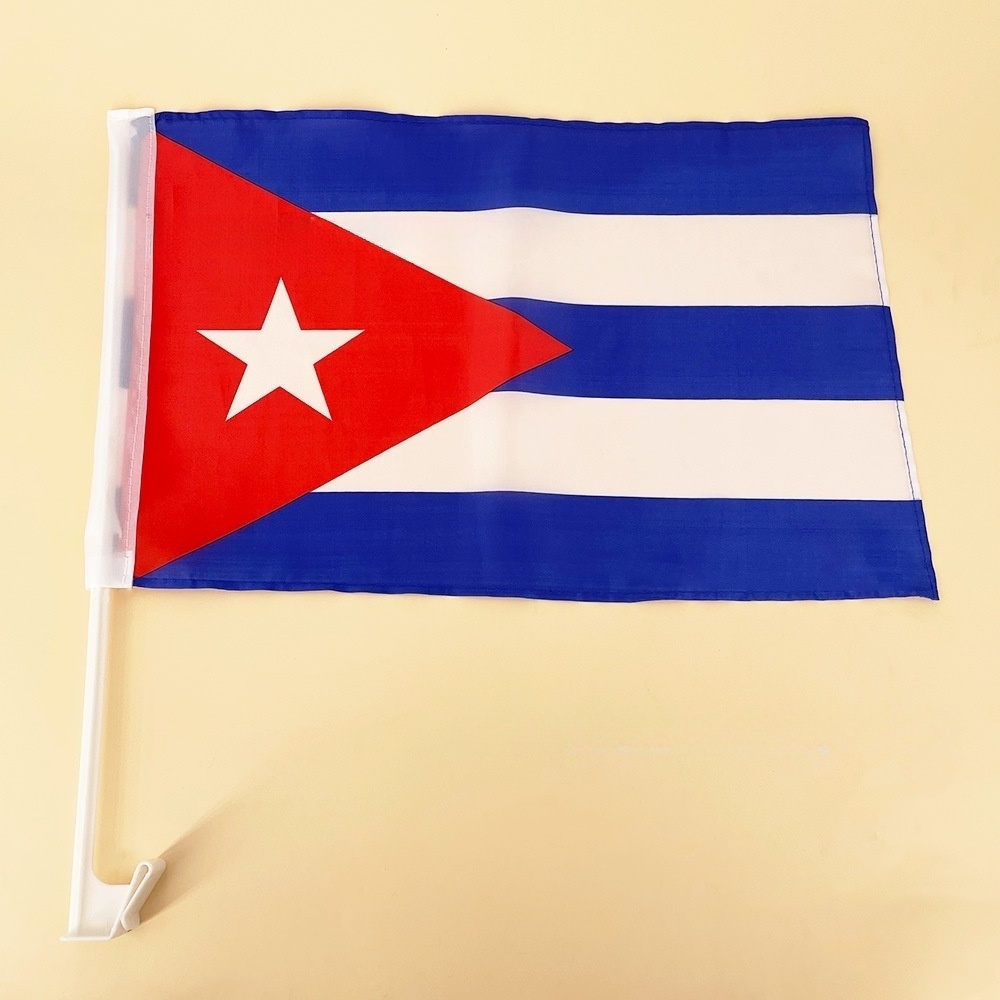 Cuba car flag Polyester car flag Flag for decoration fan holiday advertising