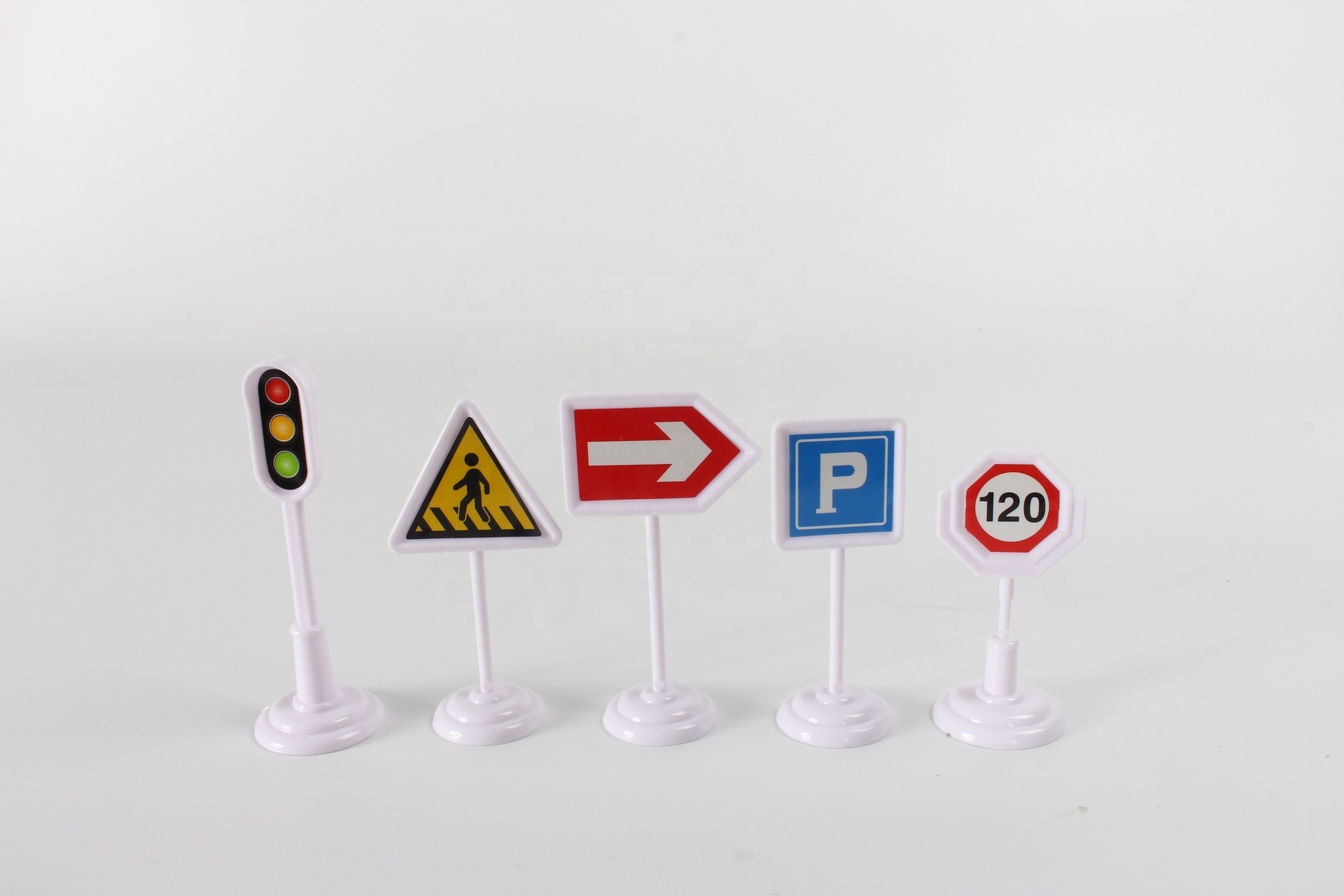 Children Traffic light Signs Model Toy 12 pcs Signpost Traffic Scene Educational Toys