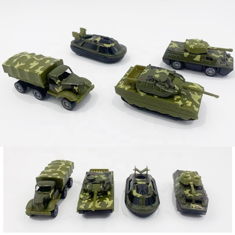 Army Model Cars Toy Soldiers Army Toy Tanks Armored Vehicles Die-casting Army Metal Diecast Toy Alloy No Battery