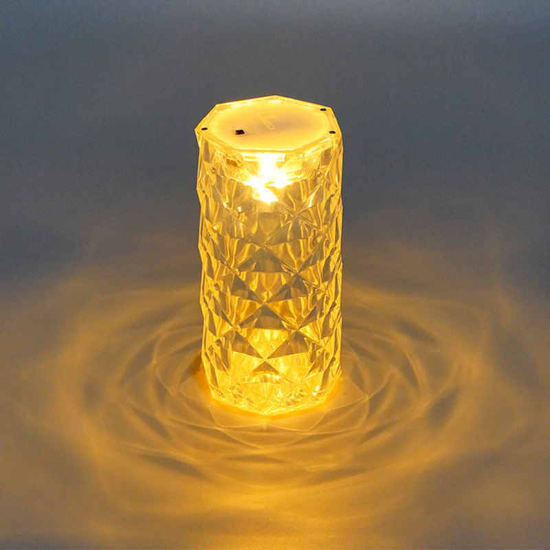 Hot-selling LED Electronic Candle Light Small Night Light Transparent Mini Wedding Creative Atmosphere Decorative  Light