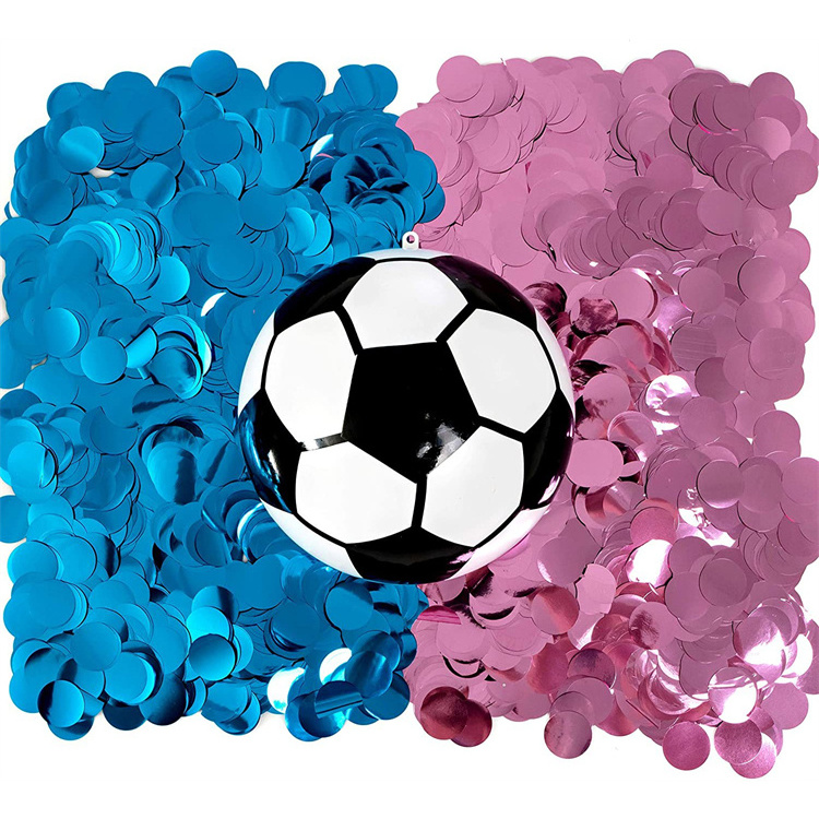 Safe Smoke Bomb Gender Reveal Hot Sale Soccer Ball Football with Solvent Powder Fireworks Dye Oil Soluble Confetti