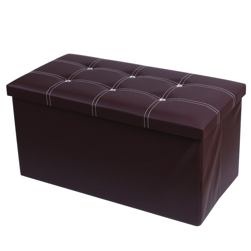 Leather With Diamonds Home Fashion Furniture Bedroom Shoe Ottoman Bench&Ottoman Storage Bench