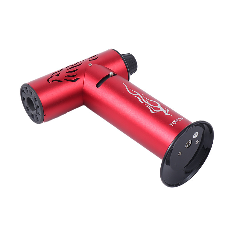 High quality Red Gas Torch Lighter Wholesale Smoking Refillable Outdoor Camping Lighter