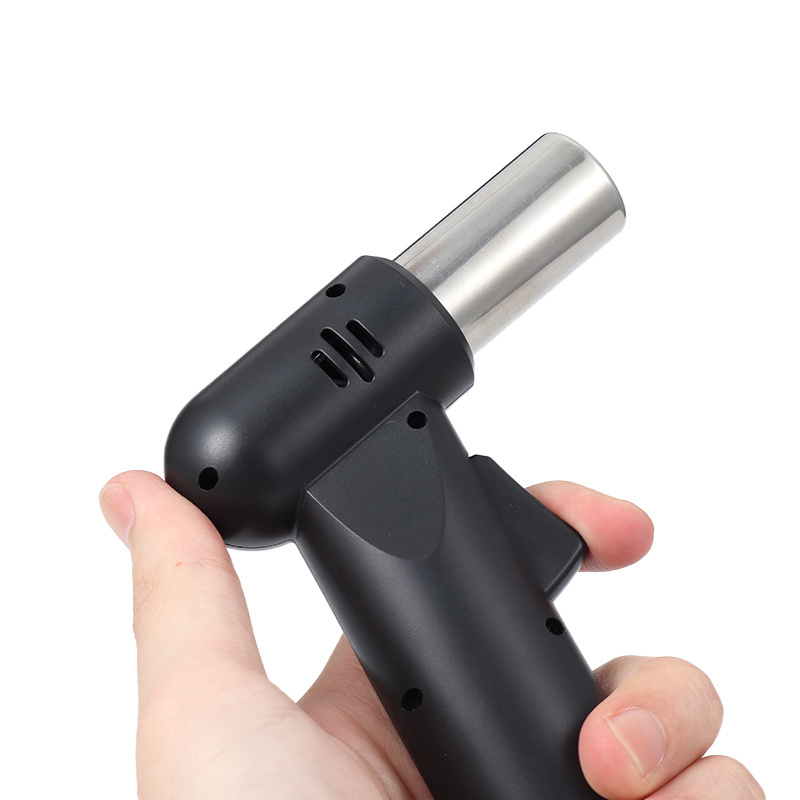 Popular Black Welding Torch Lighter Refillable Jet Flame Torch Lighter with Good Quality