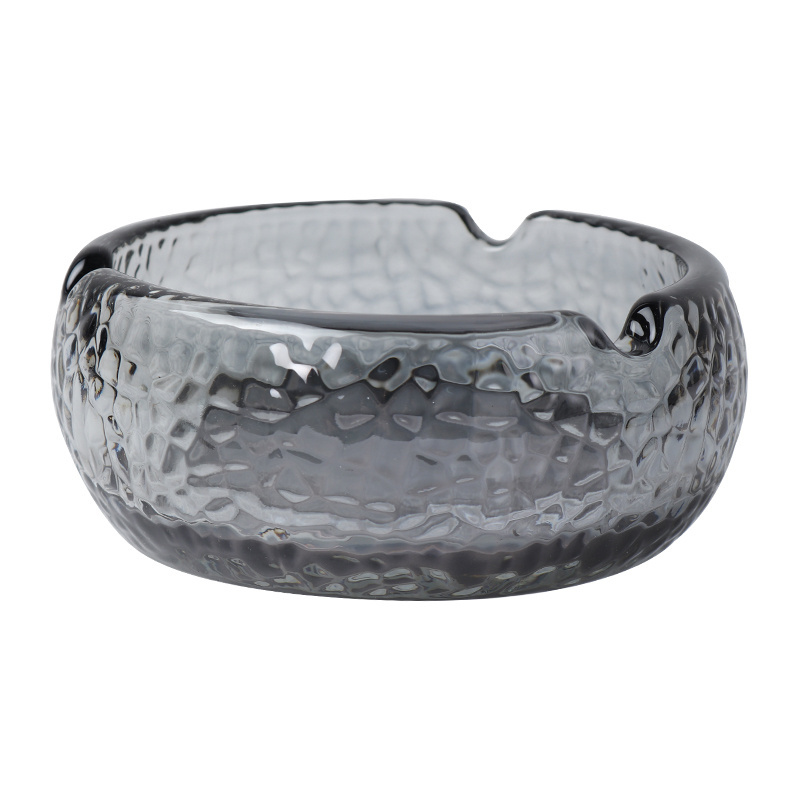 Canna Bar KTV Household Guest Simple Glass Ashtray Diamond Glass Ashtray Vacuum Electroplating Ashtray