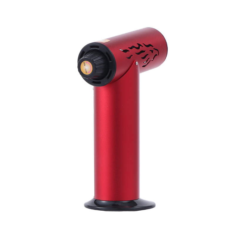 High quality Red Gas Torch Lighter Wholesale Smoking Refillable Outdoor Camping Lighter