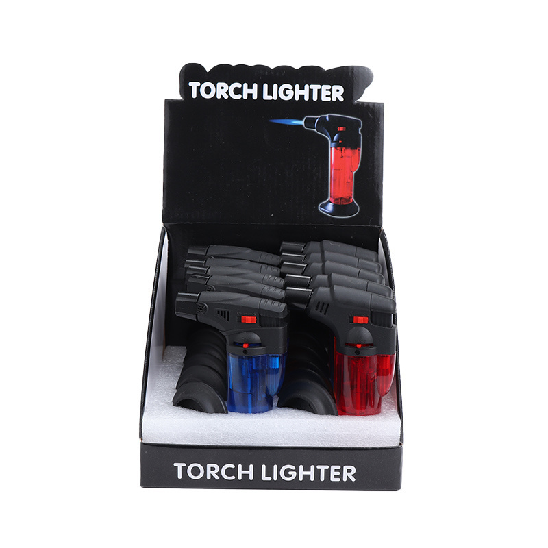 Long Nozzle Direct Punch Ignition Lighter Inflatable Creative Cigar High Temperature Welding Gun Gas Windproof Lighters