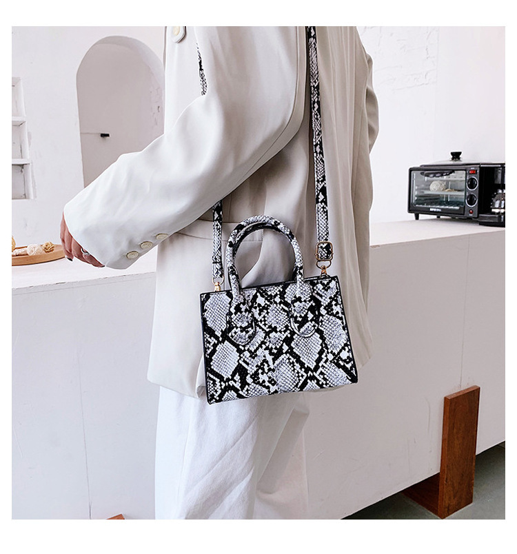 Snake Print Ladies Shoulder Crossbody Purses and Handbags 2023 Women Mini Hand Bags Serpentine Luxury Handbags for Women Bolsas