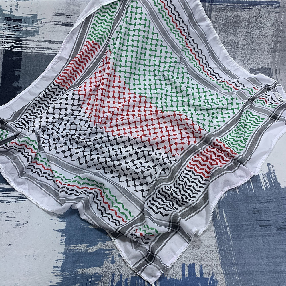 CCY Wholesale Jacquard Palestine Head Scarf Wrap Islamic Men Shemagh Keffiyeh Yashmagh Arab Scarf