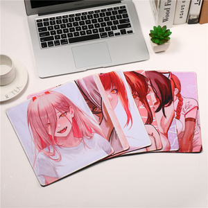 New Cartoon Anime Chainsaw Man Mouse Mat Custom Pink Fashion Mouse Pad 26*21CM