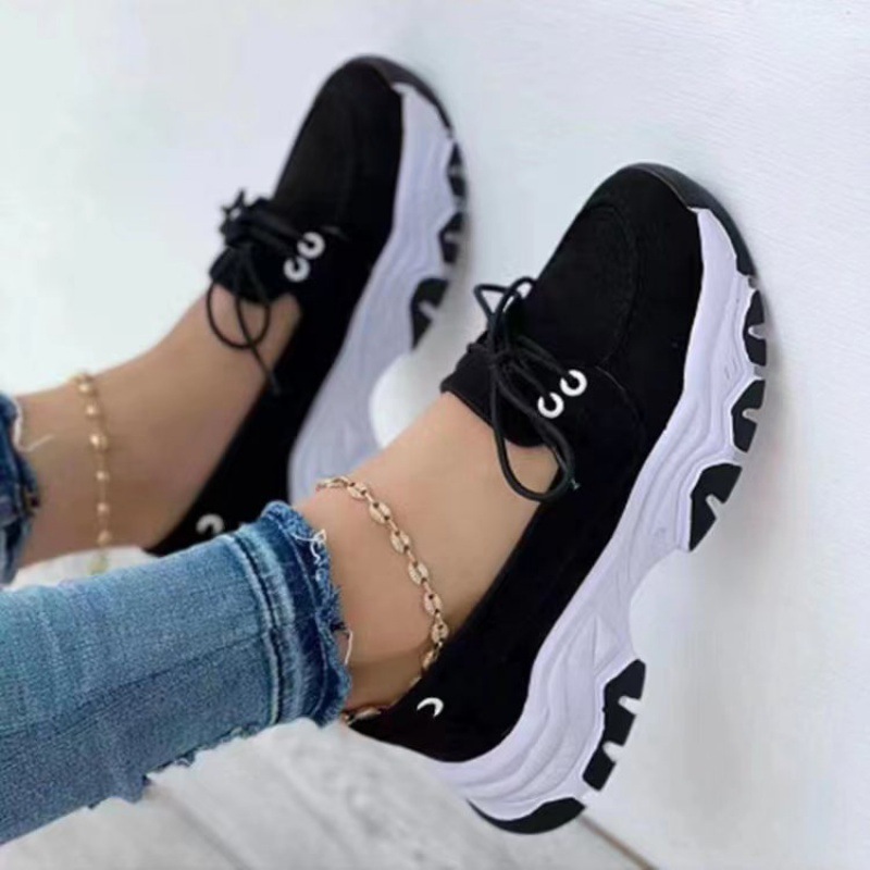 2023 New Low top Lace up Single Shoes Women's Large Suede Casual Sneakers Small White sports Shoes