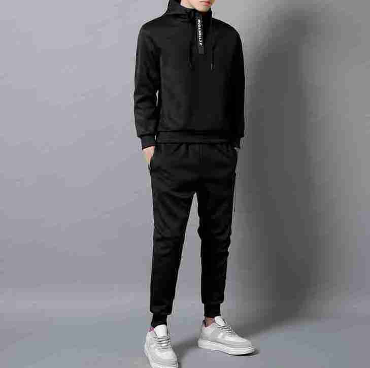 men's fashion 2pcs/set hoodie sweater Slim fit Handsome Men's Sports 2 Piece Apparel Top + Pants Track Suit