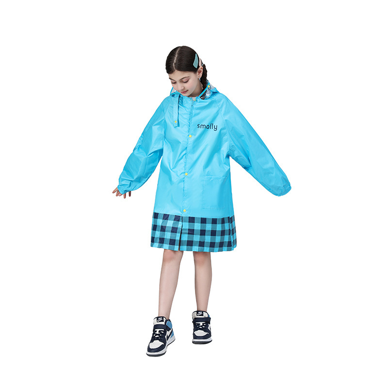 Factory Wholesale Children Long Waterproof Polyester Toddler Rain Jacket RainCoat For Kids Outdoor Sport School Use