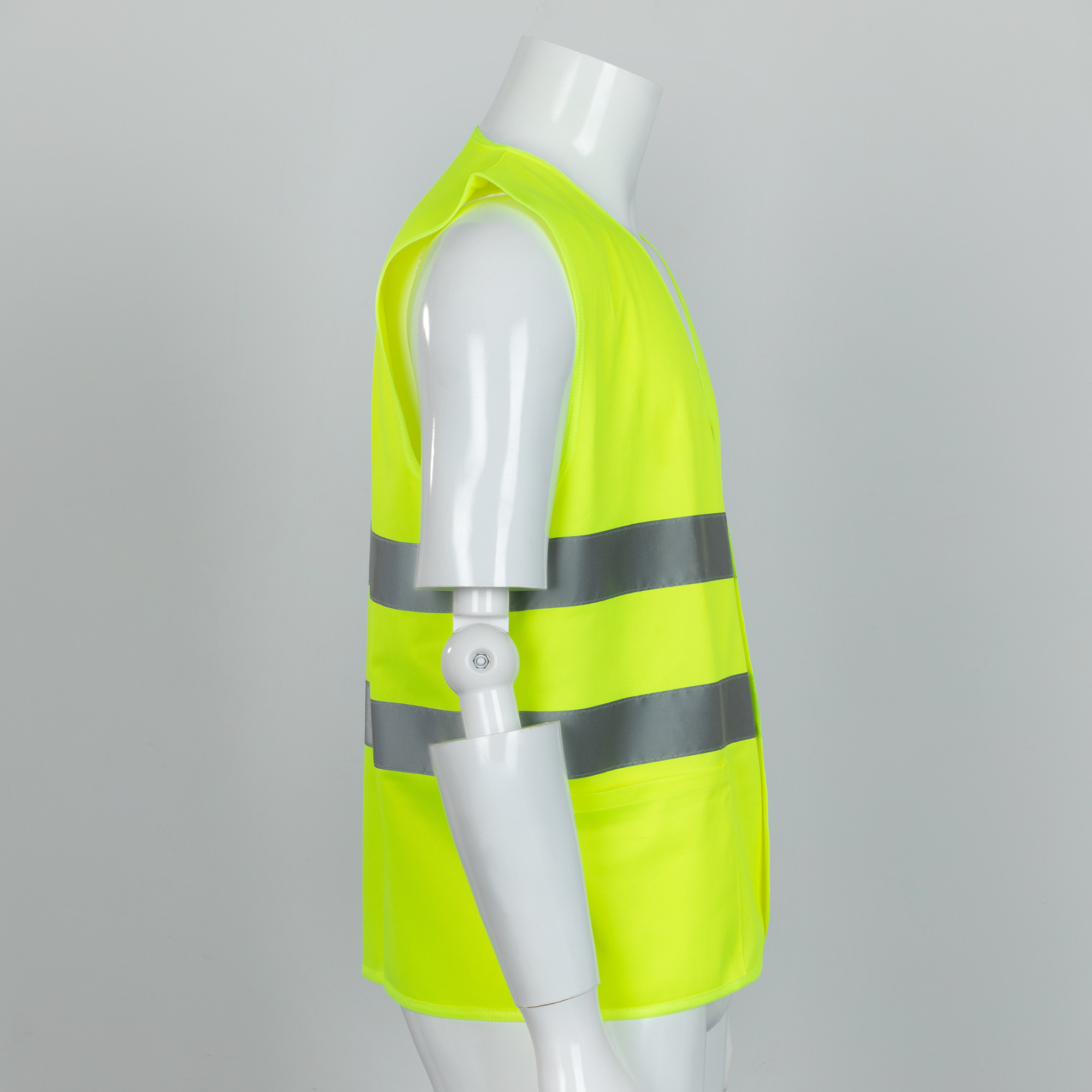 Reflective Safety Workwear Men Quick Dry Yellow Orange Mesh PVC Safety Vest